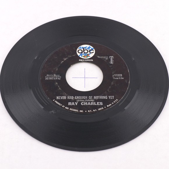 Ray Charles – Yesterday / Never Had Enough Of Nothing Yet 45 rpm Vinyl Record 7" - Picture 3 of 6